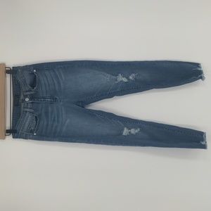 Judy Blue Women's Skinny Fit Jean Size 27 Size 5 Distressed Frayed Hem